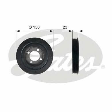 Gates TVD1026 Pulley crankshaft TVD1026