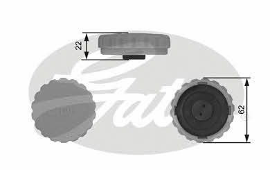 Expansion tank cap Gates RC235
