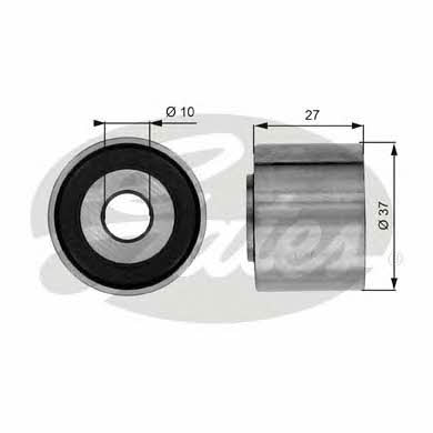 Gates V-ribbed belt tensioner (drive) roller – price 83 PLN