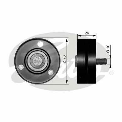 Gates V-ribbed belt tensioner (drive) roller – price 109 PLN