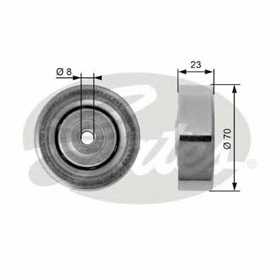 Gates T36161 V-ribbed belt tensioner (drive) roller T36161