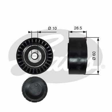 Gates V-ribbed belt tensioner (drive) roller – price 67 PLN