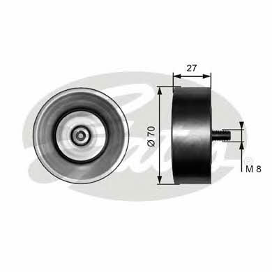 Gates V-ribbed belt tensioner (drive) roller – price 96 PLN