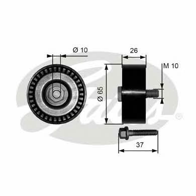 Gates T36300 V-ribbed belt tensioner (drive) roller T36300