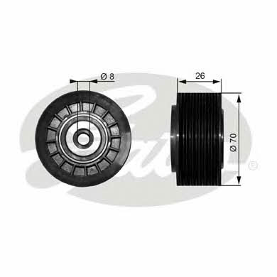 Gates T36304 V-ribbed belt tensioner (drive) roller T36304