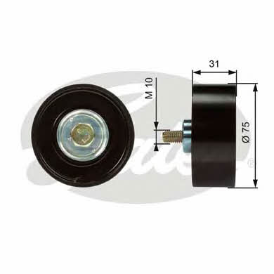 Gates V-ribbed belt tensioner (drive) roller – price 260 PLN