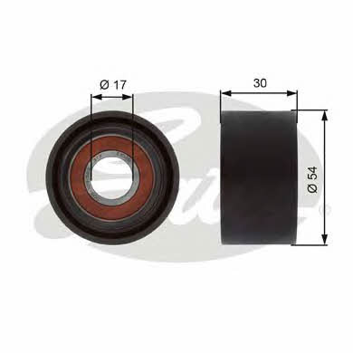 Gates V-ribbed belt tensioner (drive) roller – price 90 PLN