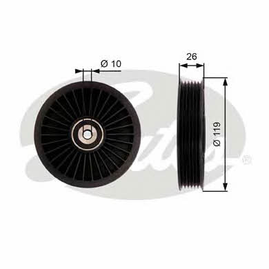 Gates T36391 V-ribbed belt tensioner (drive) roller T36391