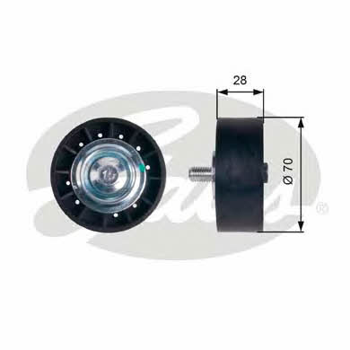 Gates T36400 V-ribbed belt tensioner (drive) roller T36400