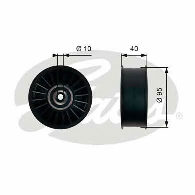 Gates T36500 V-ribbed belt tensioner (drive) roller T36500