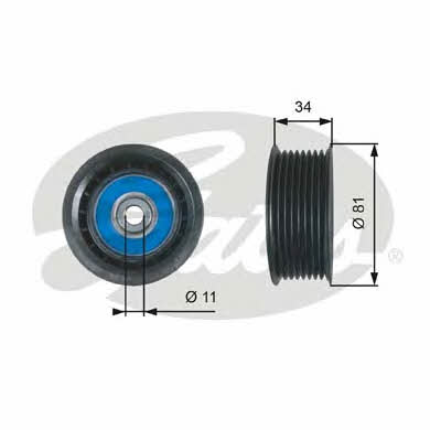 Gates T36517 V-ribbed belt tensioner (drive) roller T36517