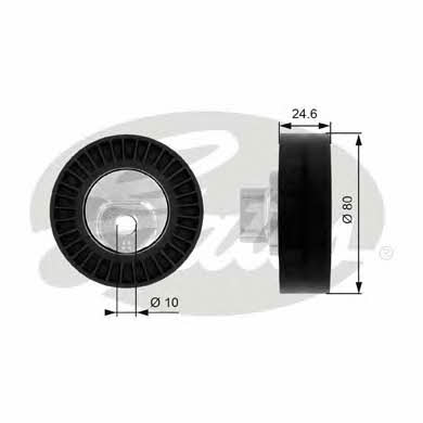 Gates V-ribbed belt tensioner (drive) roller – price 75 PLN