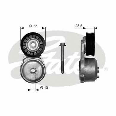 Gates T38103 V-ribbed belt tensioner (drive) roller T38103