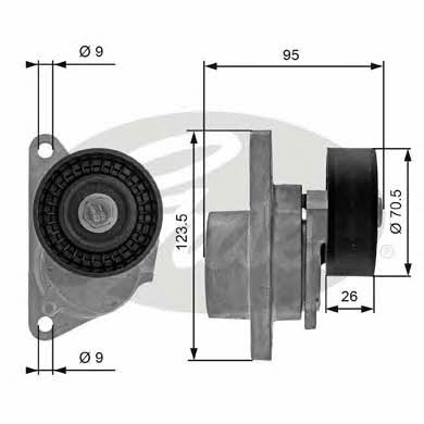 Gates Drive belt tensioner pulley – price 185 PLN