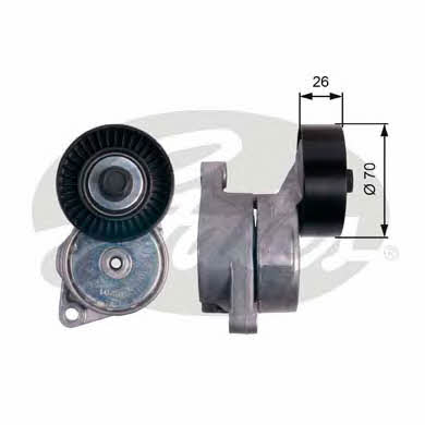 Gates V-ribbed belt tensioner (drive) roller – price 220 PLN