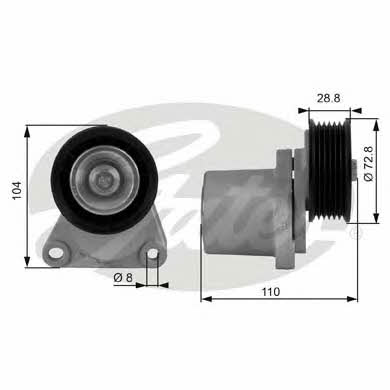Gates Drive belt tensioner pulley – price 213 PLN