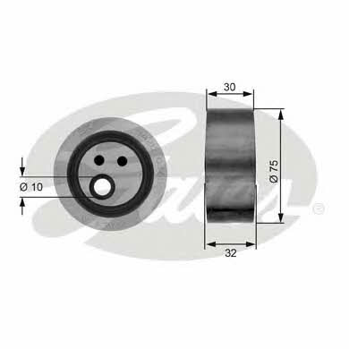 Gates T38229 V-ribbed belt tensioner (drive) roller T38229