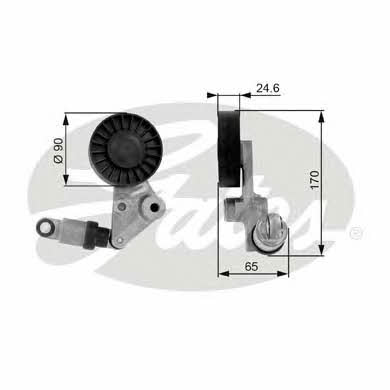 Gates V-ribbed belt tensioner (drive) roller – price 253 PLN