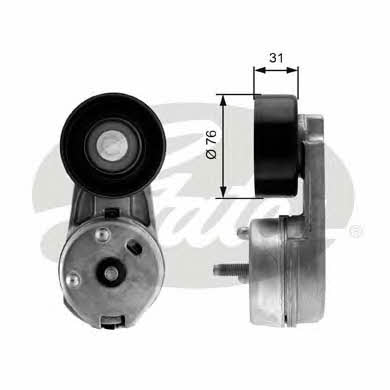 Gates V-ribbed belt tensioner (drive) roller – price 282 PLN