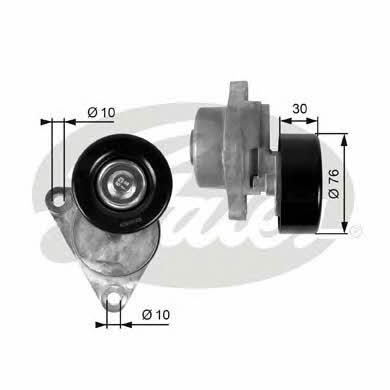 Gates V-ribbed belt tensioner (drive) roller – price 171 PLN