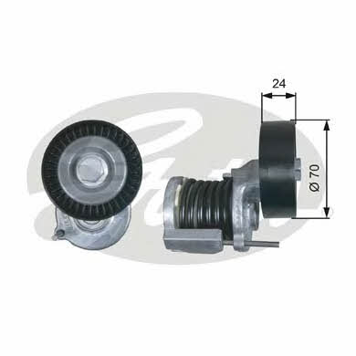 Drive belt tensioner pulley Gates T38427