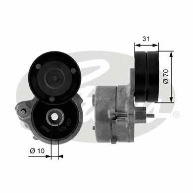 Gates T38451 V-ribbed belt tensioner (drive) roller T38451