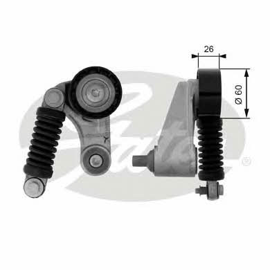Gates T38457 V-ribbed belt tensioner (drive) roller T38457