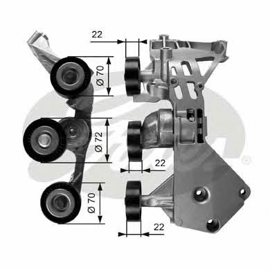Gates Drive belt tensioner pulley – price 419 PLN