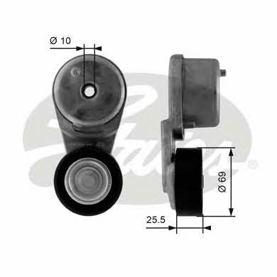 Gates T38471 V-ribbed belt tensioner (drive) roller T38471