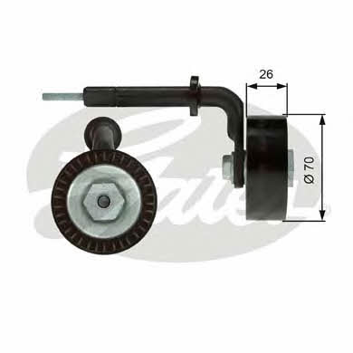 Gates V-ribbed belt tensioner (drive) roller – price 194 PLN