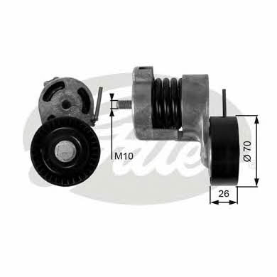 Gates V-ribbed belt tensioner (drive) roller – price 242 PLN