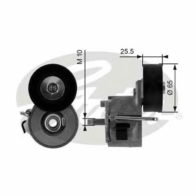 Gates V-ribbed belt tensioner (drive) roller – price 138 PLN