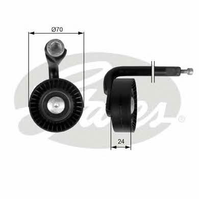 Gates T39020 Drive belt tensioner pulley T39020 T39020 Gates Drive belt tensioner pulley