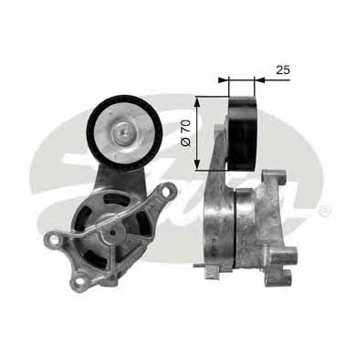 Gates V-ribbed belt tensioner (drive) roller – price 195 PLN