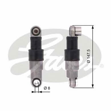 Gates T39111 Poly V-belt tensioner shock absorber (drive) T39111