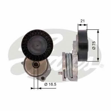 Gates V-ribbed belt tensioner (drive) roller – price 211 PLN