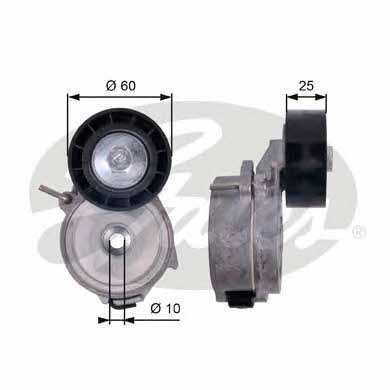 Gates T39126 V-ribbed belt tensioner (drive) roller T39126