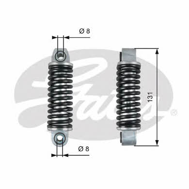 Gates T39151 Poly V-belt tensioner shock absorber (drive) T39151