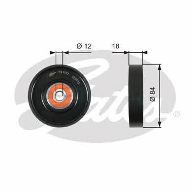 Drive belt tensioner pulley Gates T39177