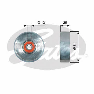 Drive belt tensioner pulley Gates T39178