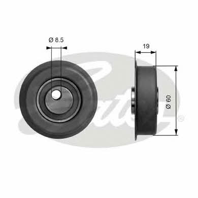 Gates T41045 Tensioner pulley, timing belt T41045