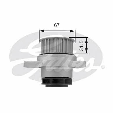 Gates Z80473 Water pump Z80473