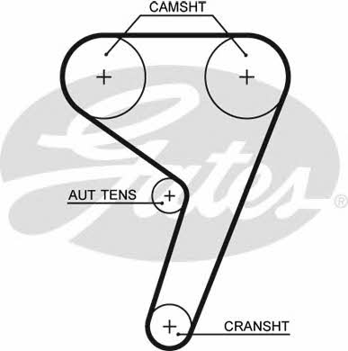 Timing belt Gates 5433XS