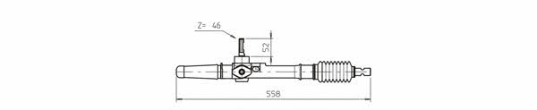 General ricambi AU4001 Steering rack without power steering AU4001