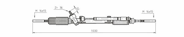 General ricambi BW4006 Steering rack without power steering BW4006