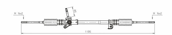 General ricambi FO4023 Steering rack without power steering FO4023