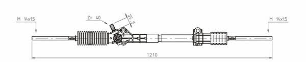 General ricambi RE4026 Steering rack without power steering RE4026