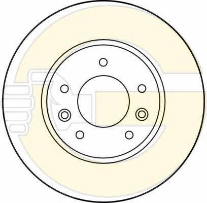 Girling 6010274 Rear brake disc, non-ventilated 6010274