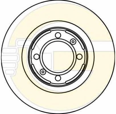 Girling 6017143 Unventilated front brake disc 6017143
