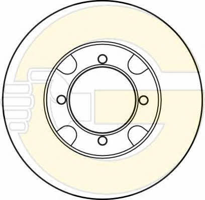 Girling 6025893 Unventilated front brake disc 6025893